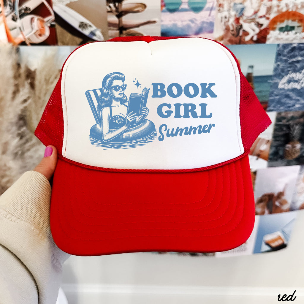 Book Girl Summer Trucker Hat *8 COLORS Chloe Vs Tank The Boutique