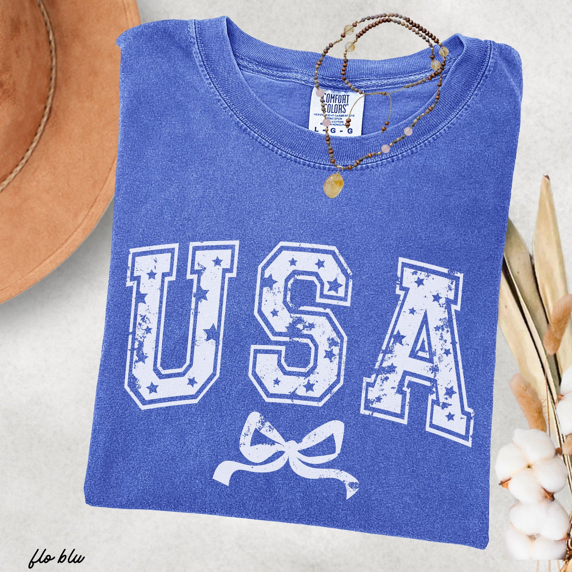 USA Star Coquette Tee *10 Colors (S-3X) Chloe Vs Tank The Boutique