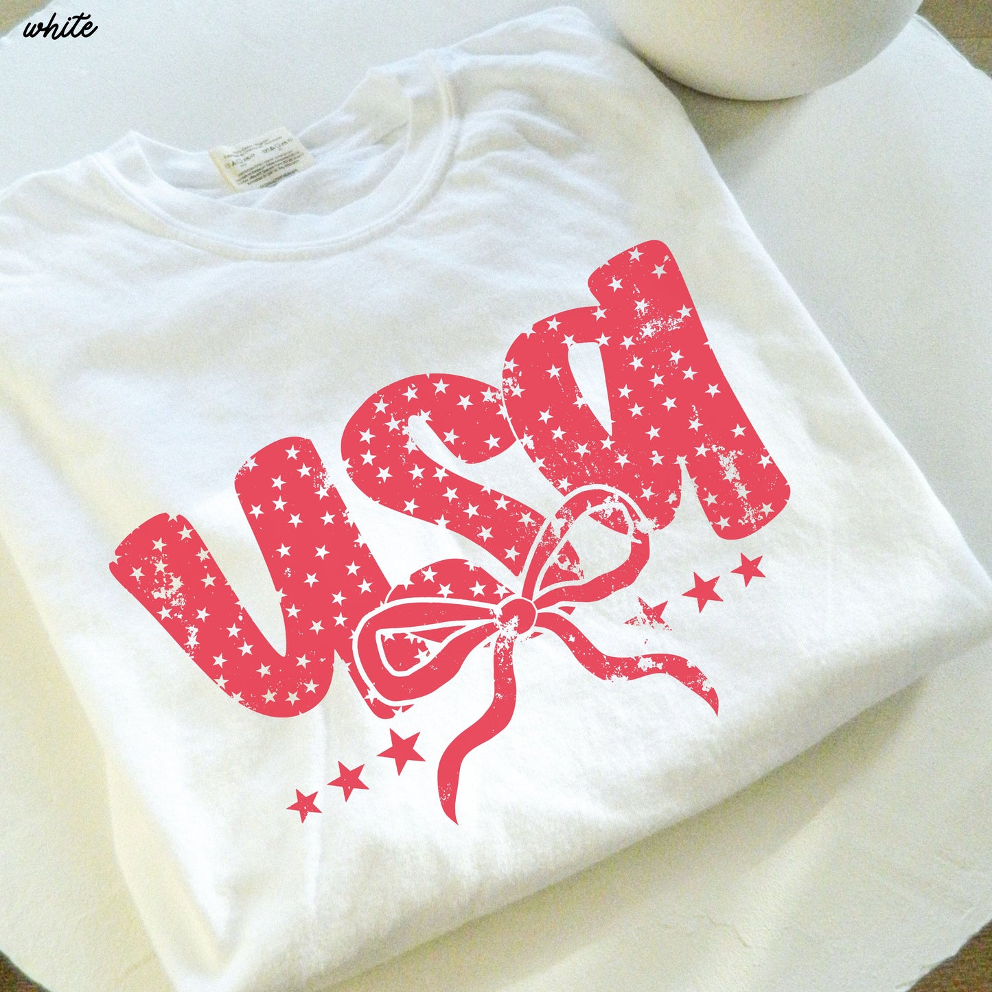 USA Bubble Coquette Tee *10 Colors (S-3X) Chloe Vs Tank The Boutique