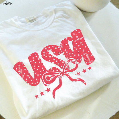 USA Bubble Coquette Tee *10 Colors (S-3X) Chloe Vs Tank The Boutique