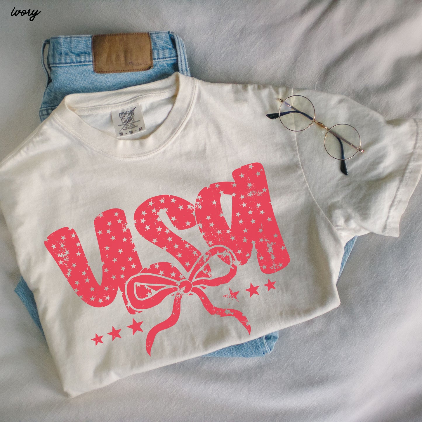 USA Bubble Coquette Tee *10 Colors (S-3X) Chloe Vs Tank The Boutique