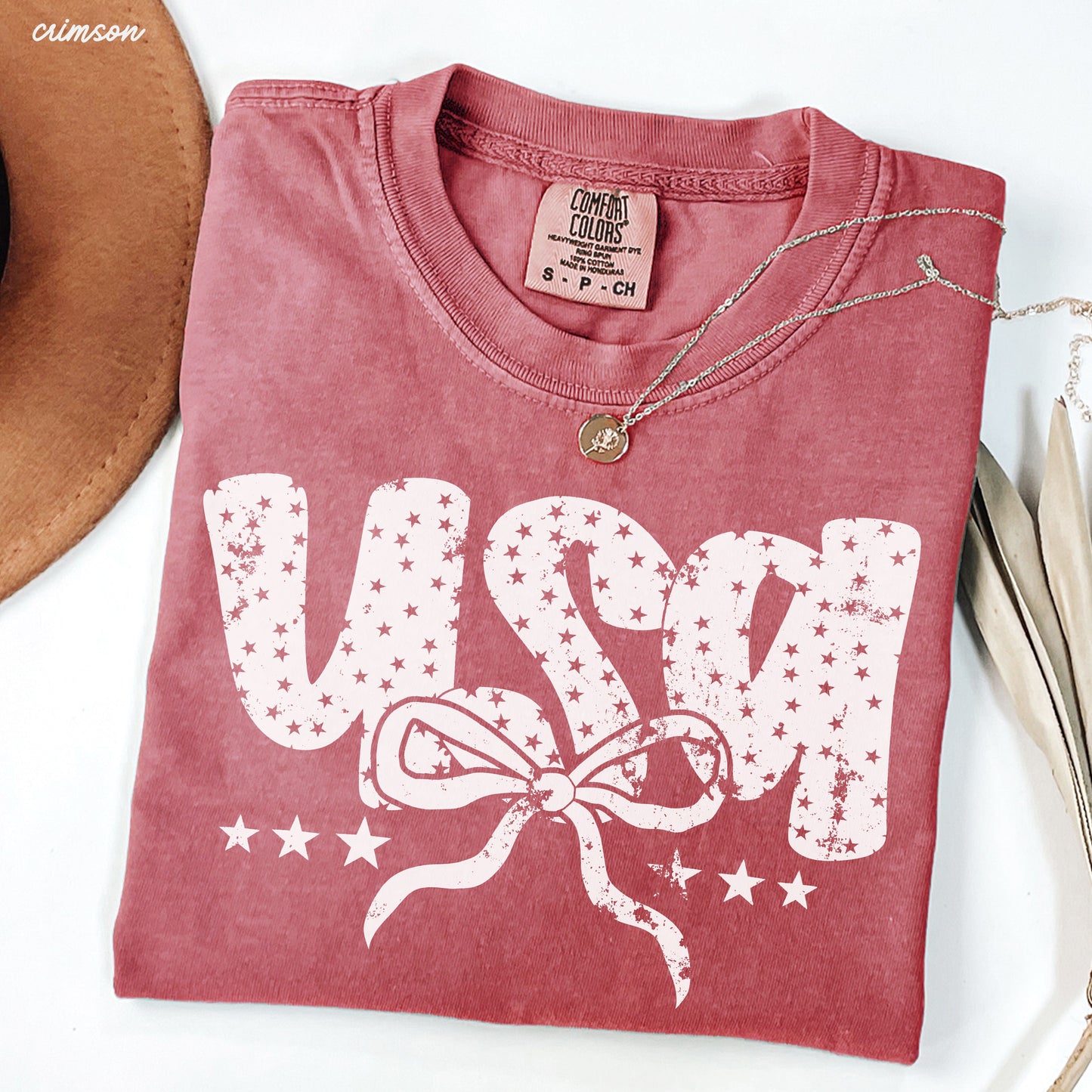USA Bubble Coquette Tee *10 Colors (S-3X) Chloe Vs Tank The Boutique