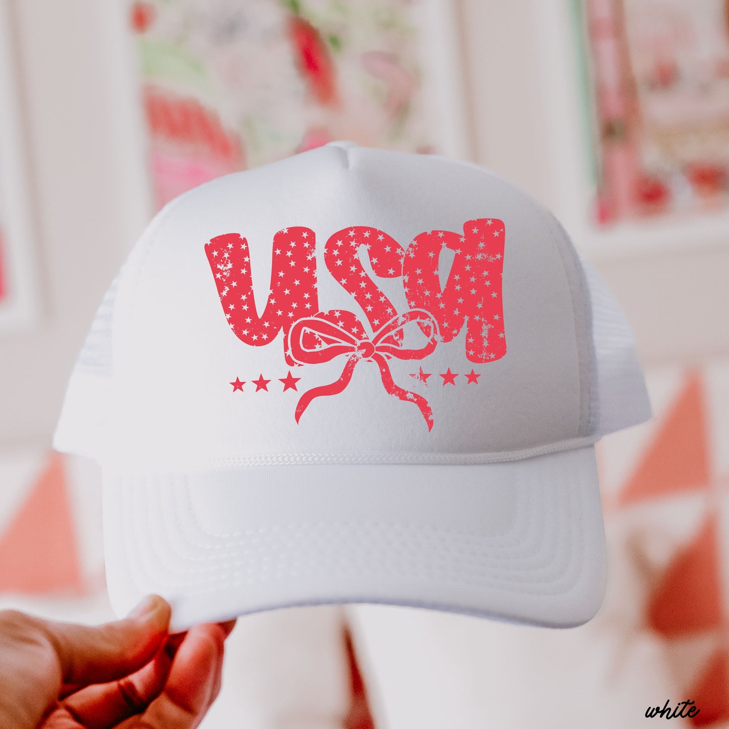 USA Bubble Coquette Trucker Hat *5 COLORS Chloe Vs Tank The Boutique