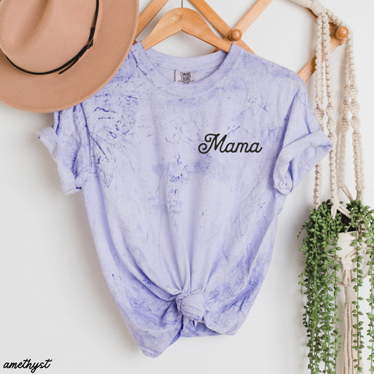 Mama Pocket Colorblast Tee *6 Colors (S-3X) Chloe Vs Tank The Boutique