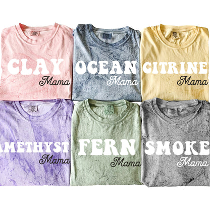 Mama Pocket Colorblast Tee *6 Colors (S-3X) Chloe Vs Tank The Boutique