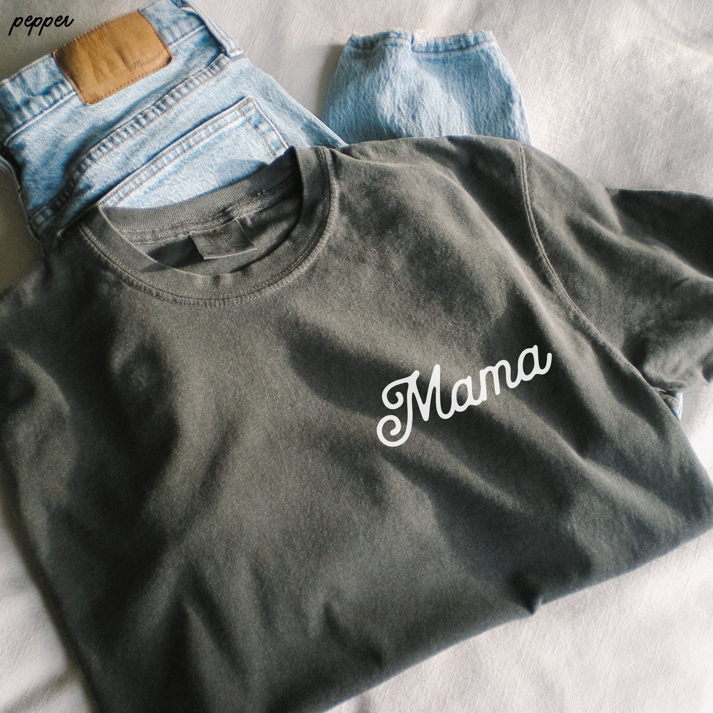 Mama Pocket Tee *12 Colors (S-3X) Chloe Vs Tank The Boutique