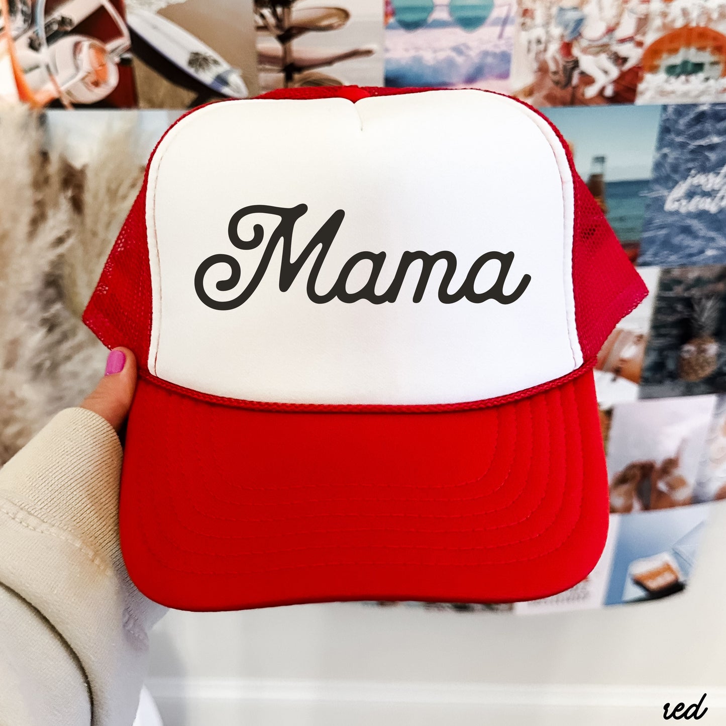 Mama Pocket Trucker Hat *10 Colors Chloe Vs Tank The Boutique