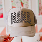 Checkered Mama Outline Trucker Hat *9 COLORS Chloe Vs Tank The Boutique