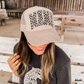 Checkered Mama Outline Trucker Hat *9 COLORS Chloe Vs Tank The Boutique