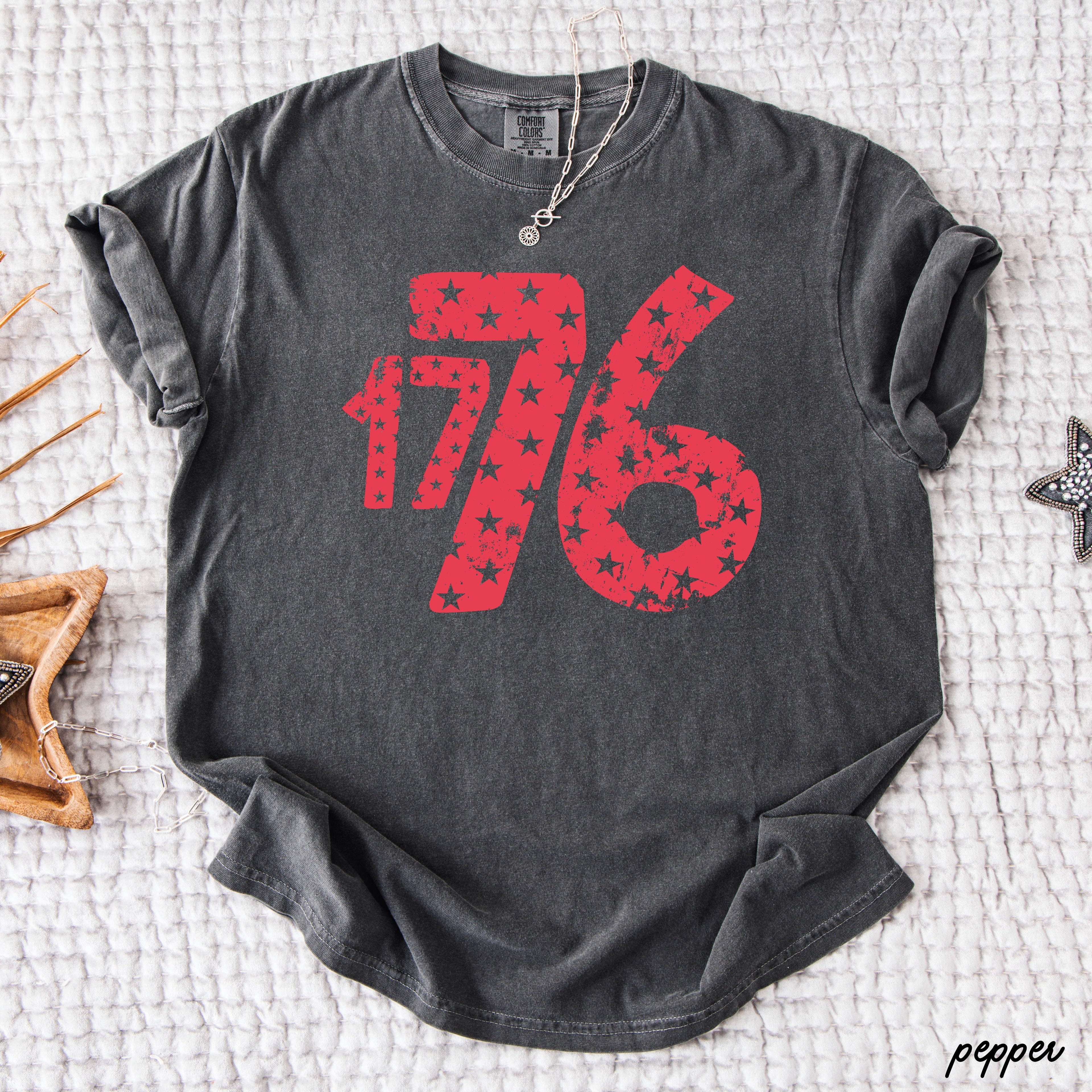 1776 Stars Tee *7 Colors (S-3X) Chloe Vs Tank The Boutique
