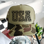 Checkered USA Trucker Hat *9 COLORS Chloe Vs Tank The Boutique