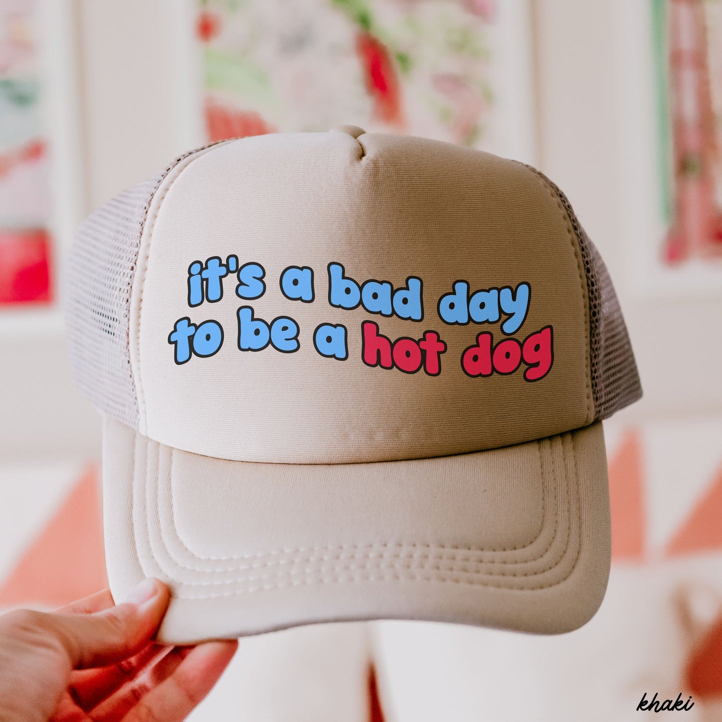 Hot Dog Trucker Hat *7 COLORS Chloe Vs Tank The Boutique
