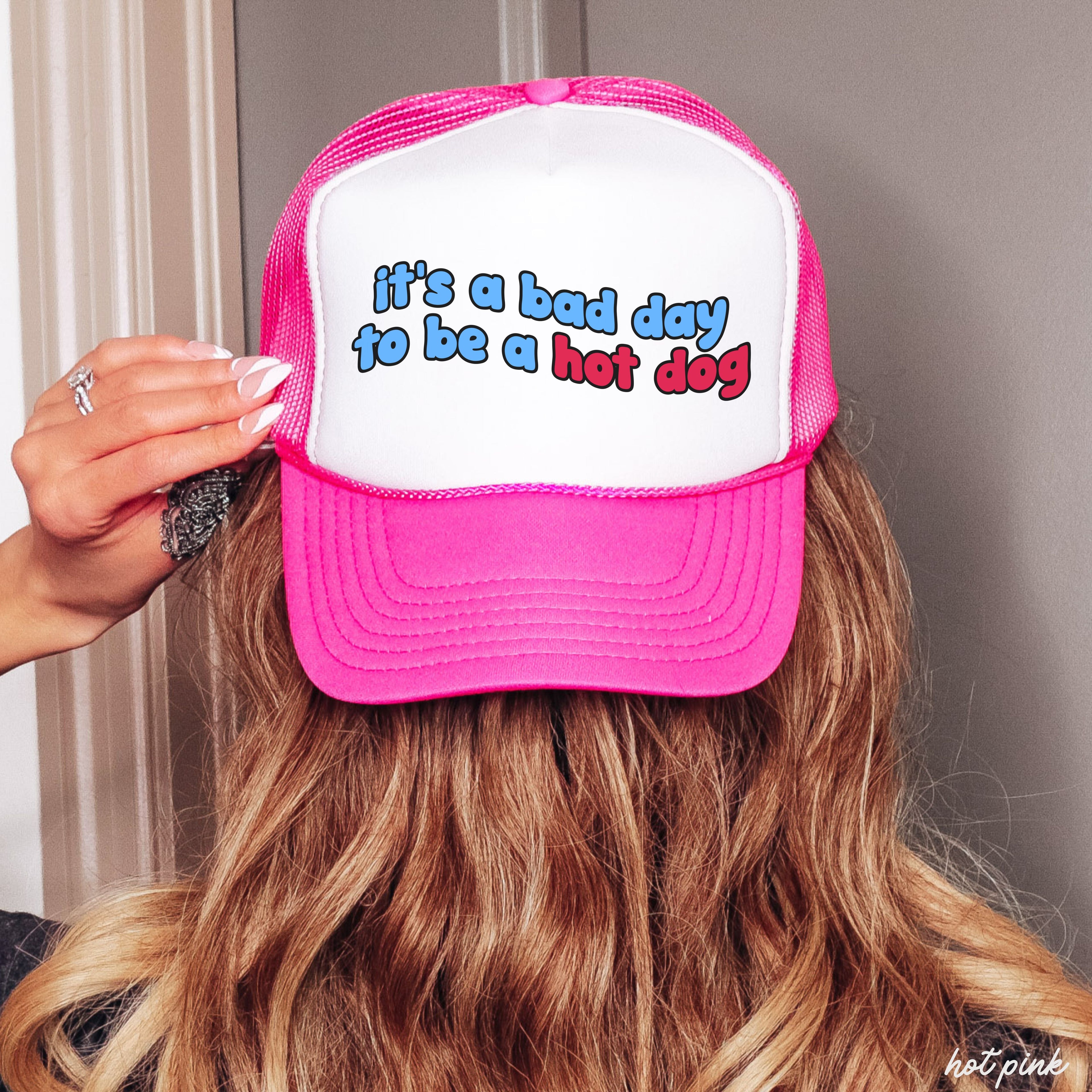 Hot Dog Trucker Hat *7 COLORS Chloe Vs Tank The Boutique