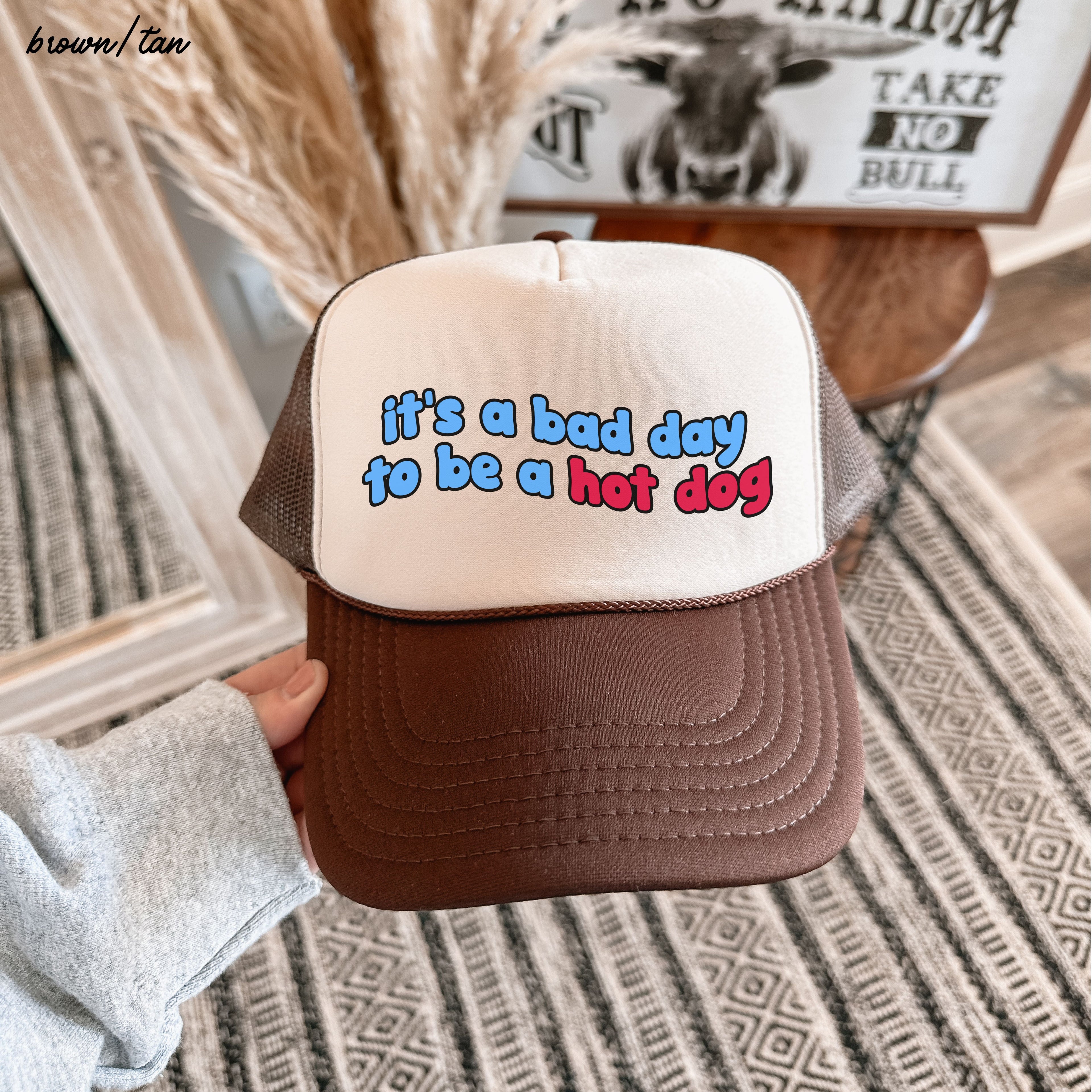 Hot Dog Trucker Hat *7 COLORS Chloe Vs Tank The Boutique