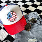 Happy USA Trucker Hat *8 COLORS Chloe Vs Tank The Boutique