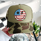 Happy USA Trucker Hat *8 COLORS Chloe Vs Tank The Boutique