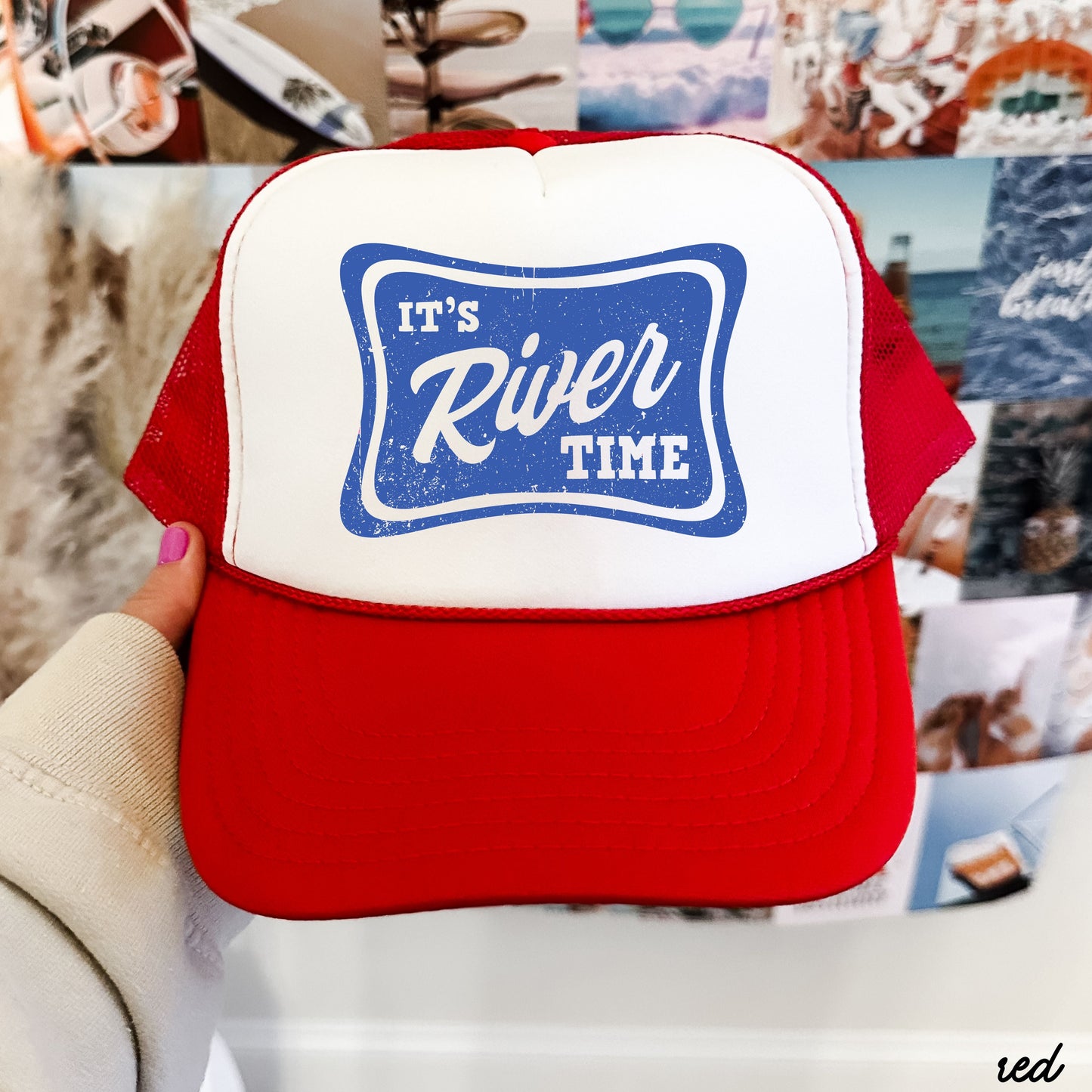 It's River Time Trucker Hat *9 COLORS Chloe Vs Tank The Boutique