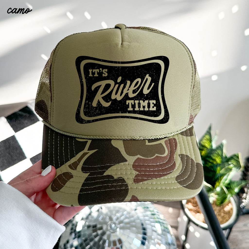 It's River Time Trucker Hat *9 COLORS Chloe Vs Tank The Boutique