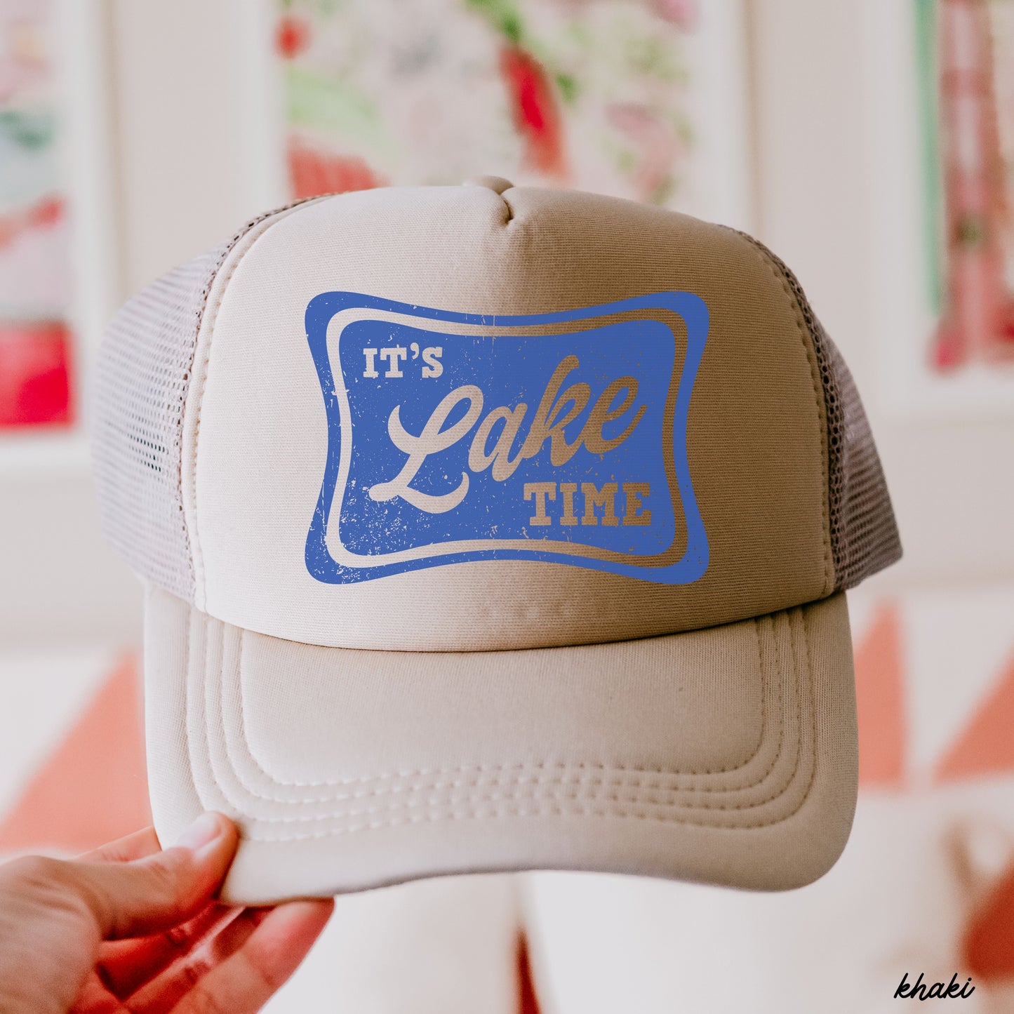 It's Lake Time Trucker Hat *9 COLORS Chloe Vs Tank The Boutique