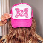 It's Lake Time Trucker Hat *9 COLORS Chloe Vs Tank The Boutique