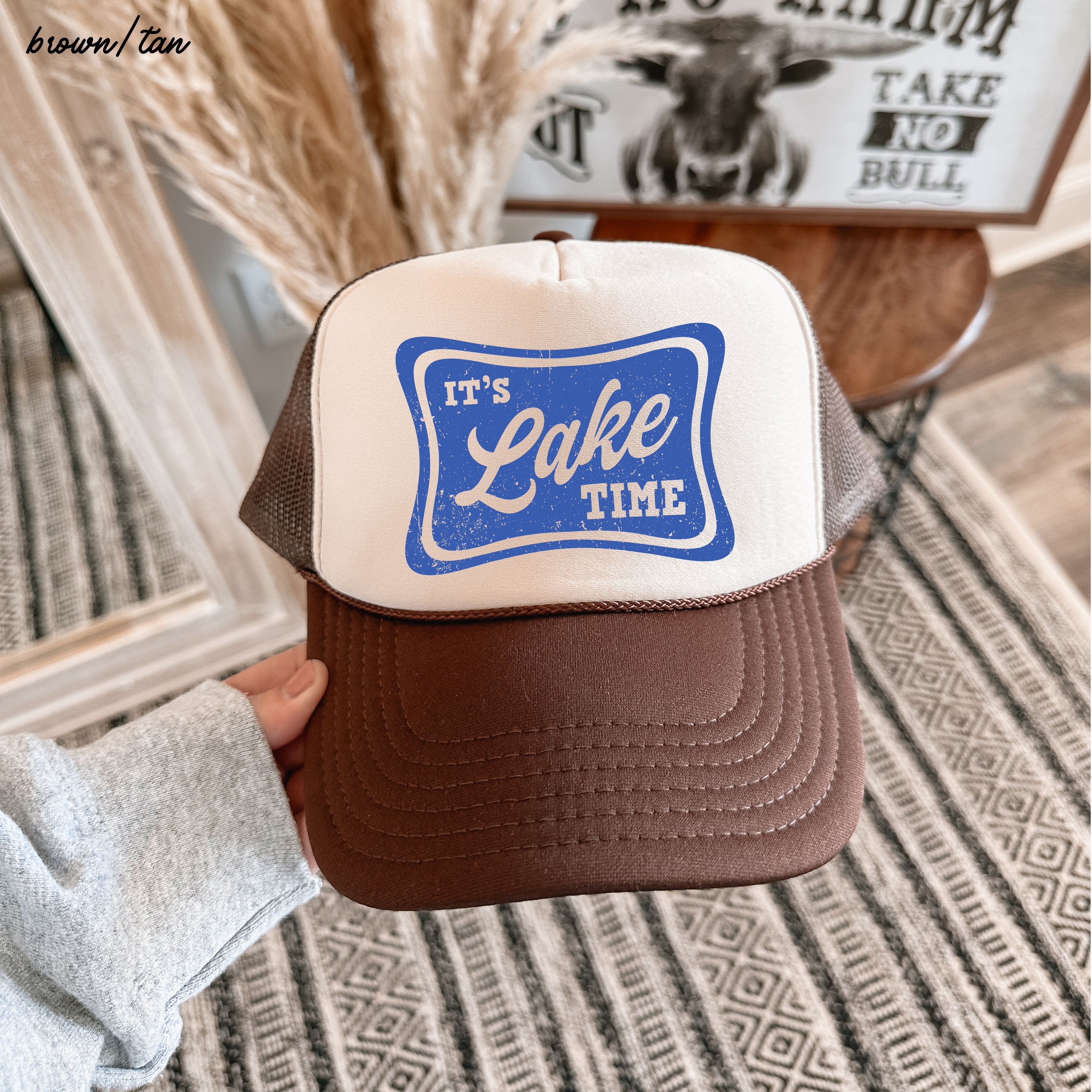 It's Lake Time Trucker Hat *9 COLORS Chloe Vs Tank The Boutique