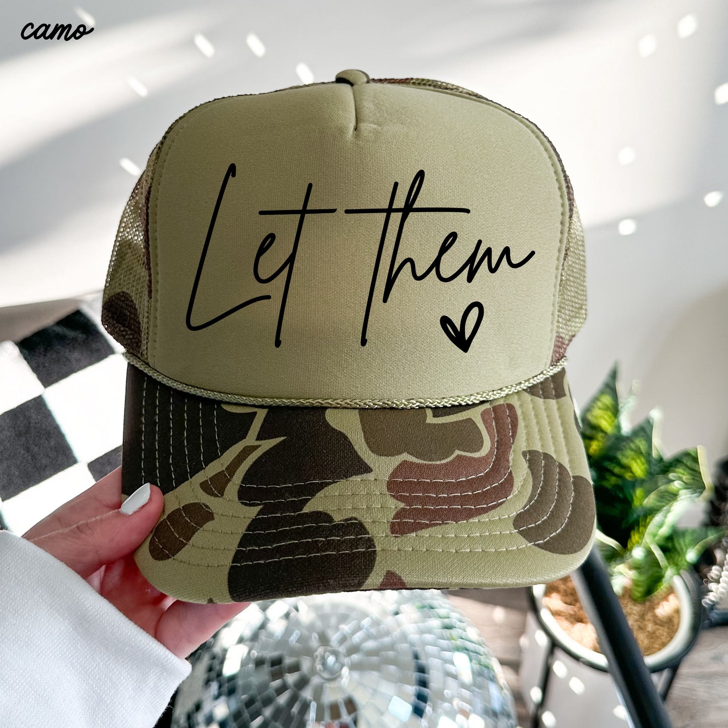 Let Them Trucker Hat *9 Colors Chloe Vs Tank The Boutique