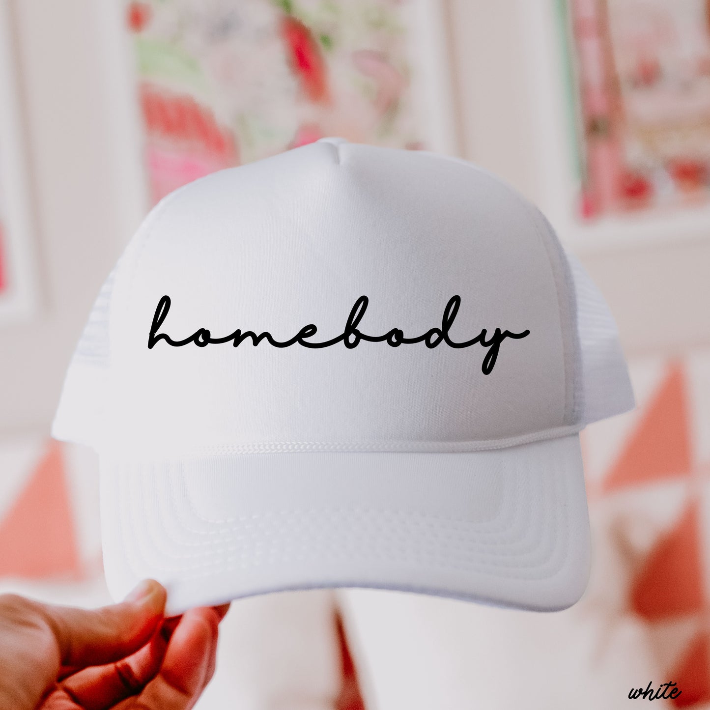 Homebody Cursive Trucker Hat *12 Colors Chloe Vs Tank The Boutique