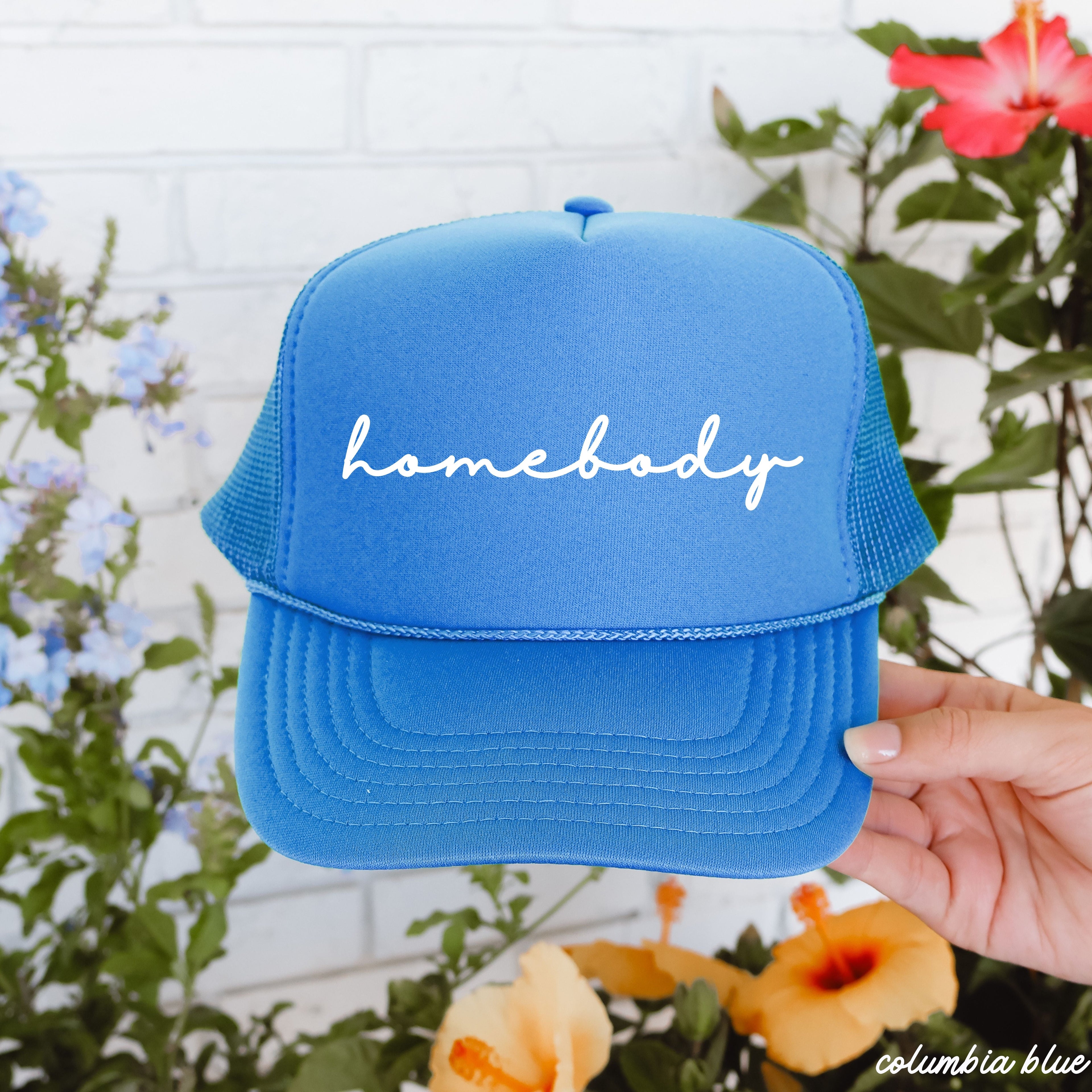 Homebody Cursive Trucker Hat *12 Colors Chloe Vs Tank The Boutique