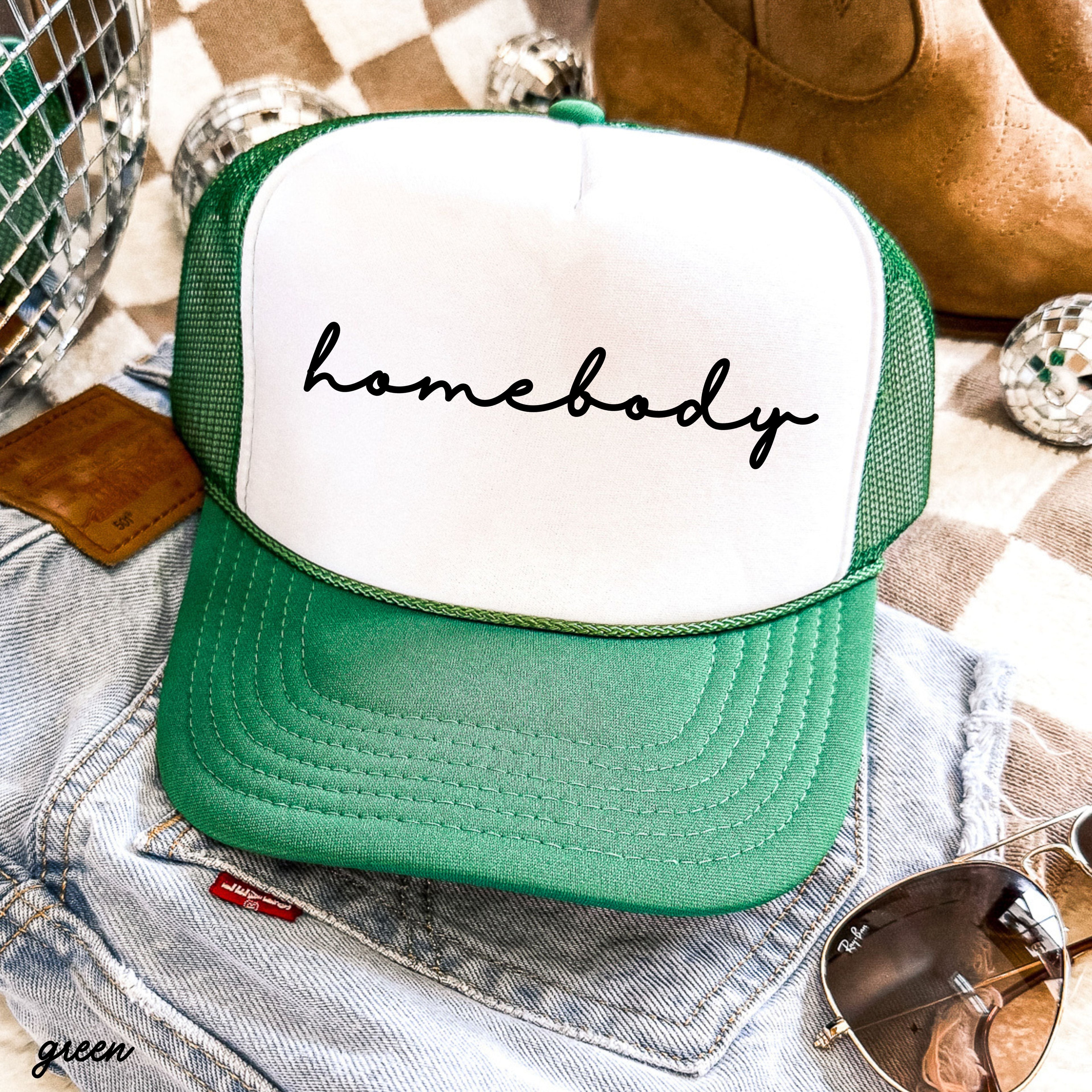 Homebody Cursive Trucker Hat *12 Colors Chloe Vs Tank The Boutique