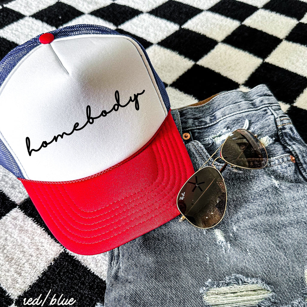 Homebody Cursive Trucker Hat *12 Colors Chloe Vs Tank The Boutique