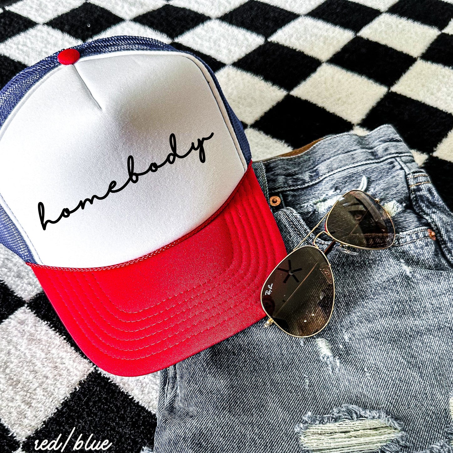 Homebody Cursive Trucker Hat *12 Colors Chloe Vs Tank The Boutique
