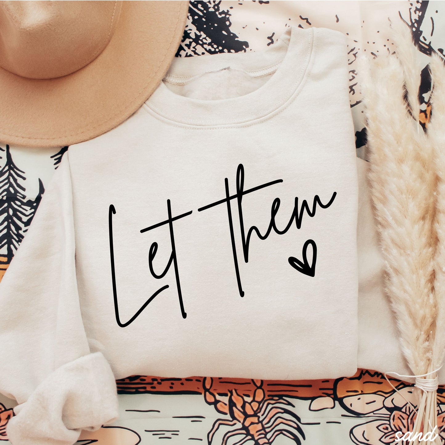 Let Them Sweatshirt *9 Colors (S-3X) Chloe Vs Tank The Boutique