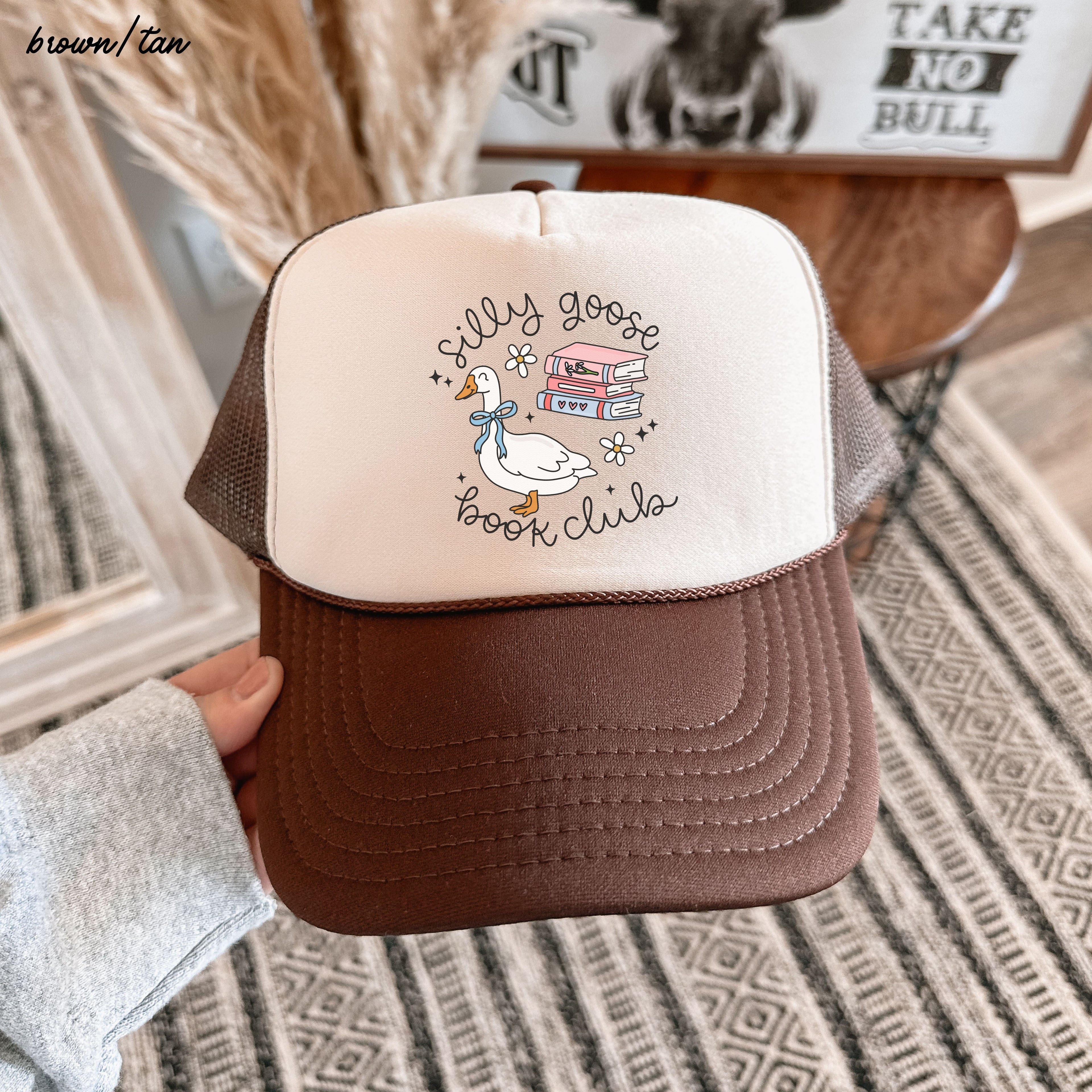 Silly Goose Book Club Trucker Hat *13 COLORS Chloe Vs Tank The Boutique