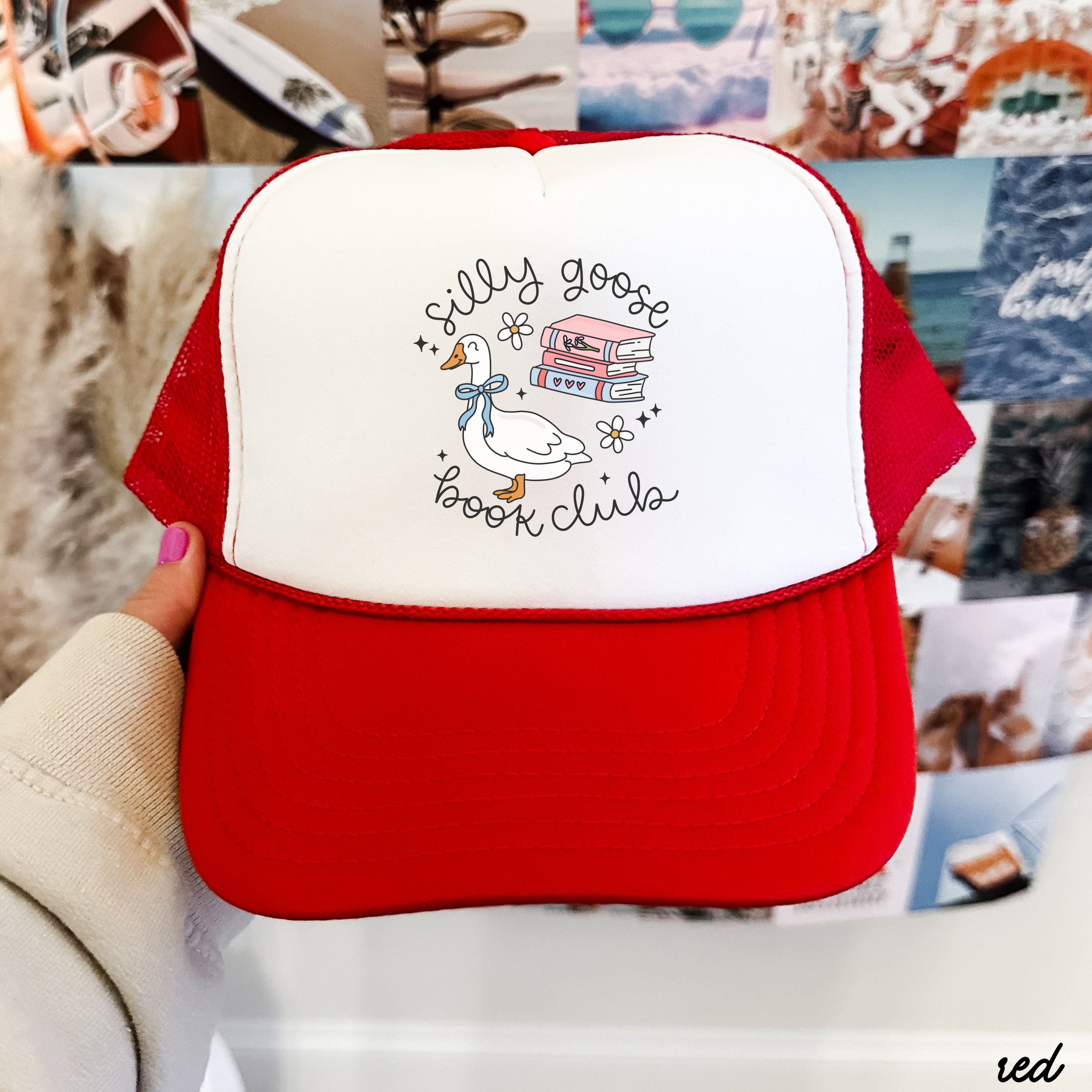 Silly Goose Book Club Trucker Hat *13 COLORS Chloe Vs Tank The Boutique