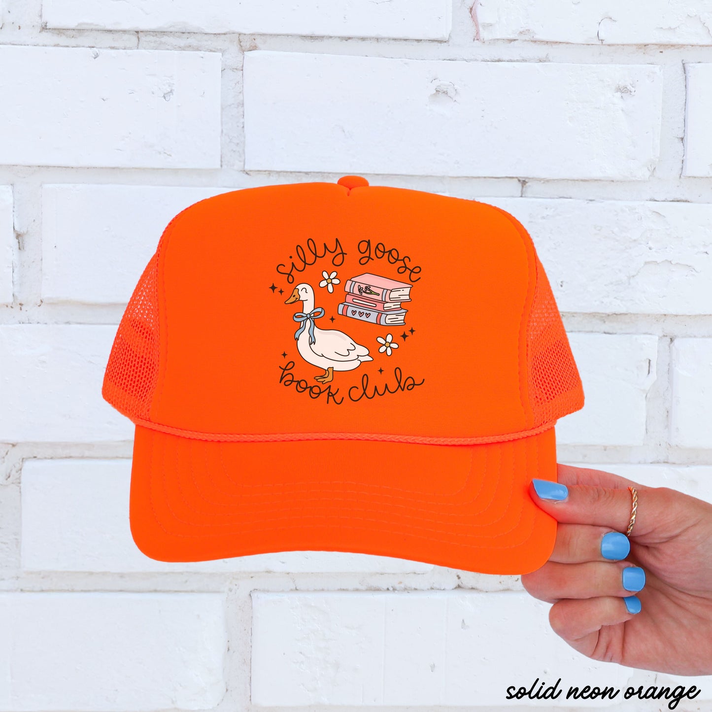 Silly Goose Book Club Trucker Hat *13 COLORS Chloe Vs Tank The Boutique