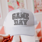 Checkered Game Day Trucker Hat *9 COLORS Chloe Vs Tank The Boutique