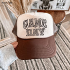 Checkered Game Day Trucker Hat *9 COLORS Chloe Vs Tank The Boutique