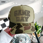 Checkered Game Day Trucker Hat *9 COLORS Chloe Vs Tank The Boutique