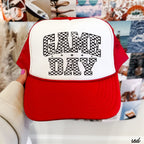 Checkered Game Day Trucker Hat *9 COLORS Chloe Vs Tank The Boutique