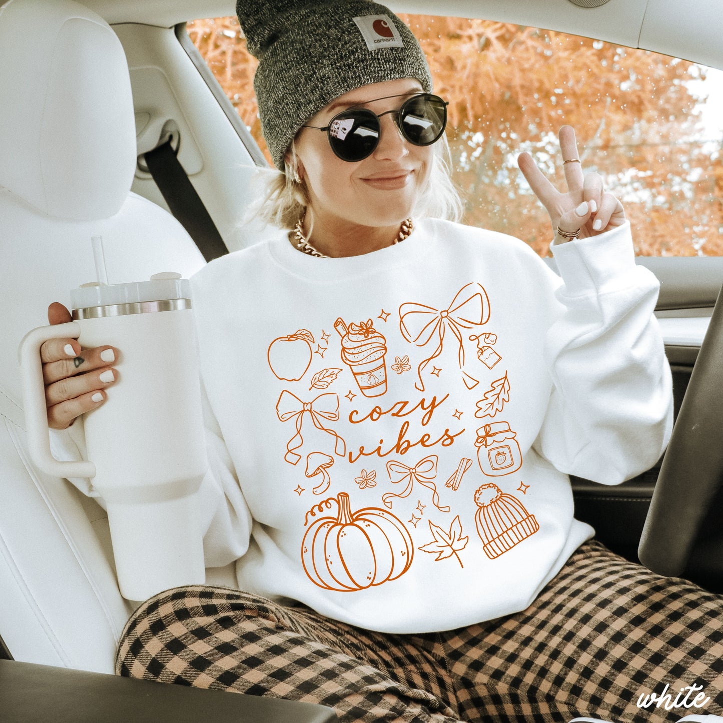 Cozy Vibes Doodle Sweatshirt *4 Colors (S-3X) Chloe Vs Tank The Boutique