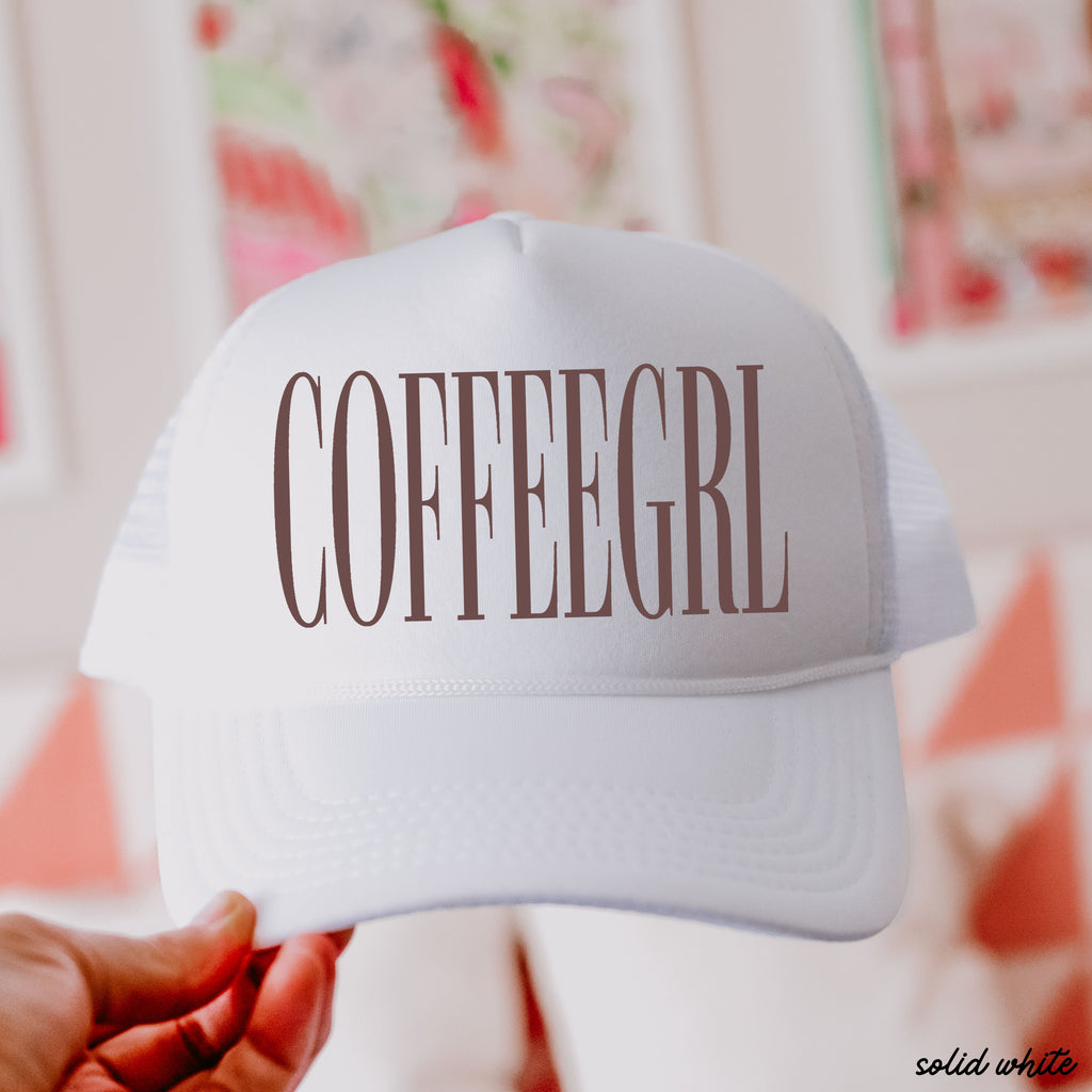 CoffeeGrl Trucker Hat *11 Colors Chloe Vs Tank The Boutique