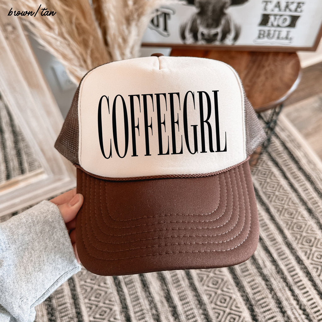 CoffeeGrl Trucker Hat *11 Colors Chloe Vs Tank The Boutique