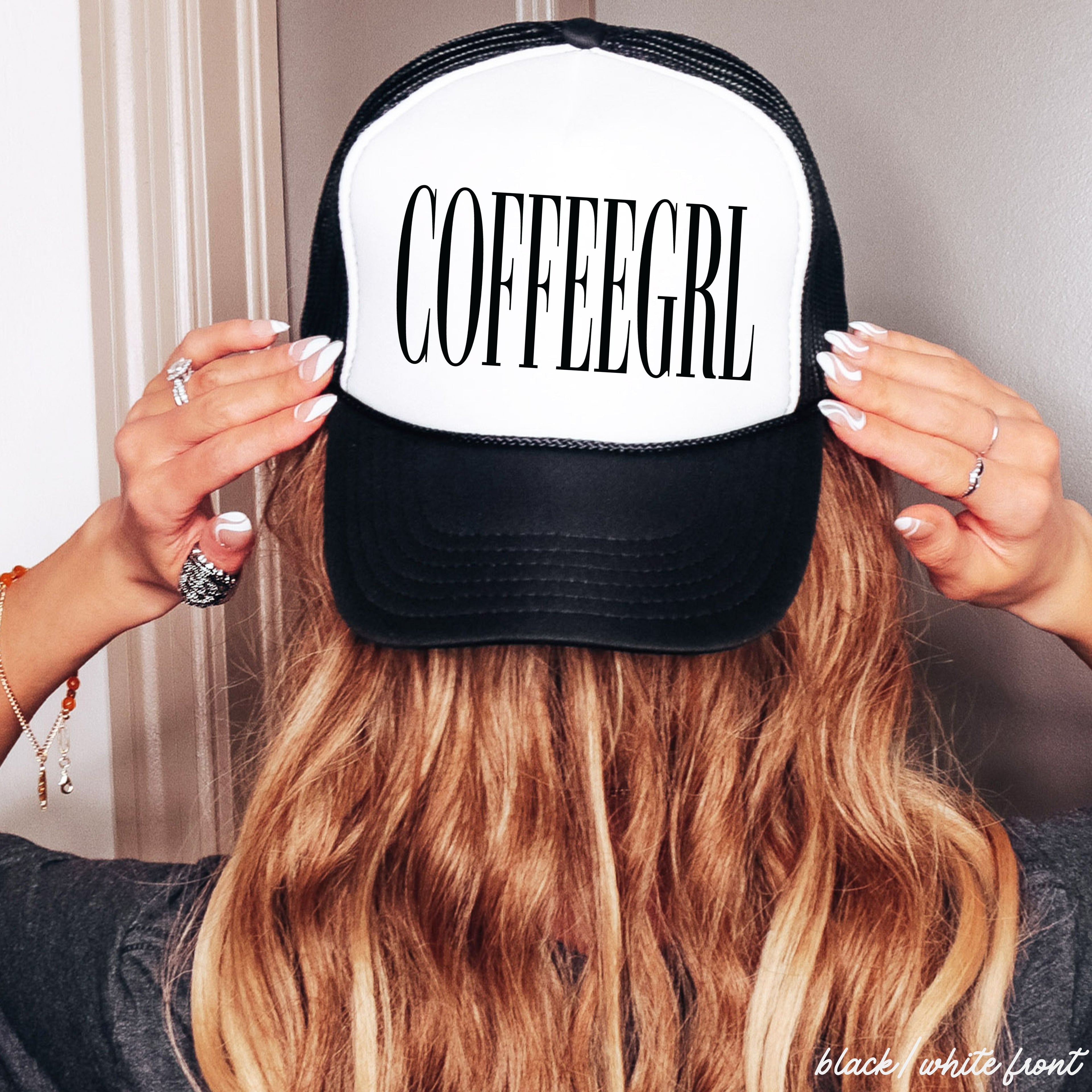 CoffeeGrl Trucker Hat *11 Colors Chloe Vs Tank The Boutique