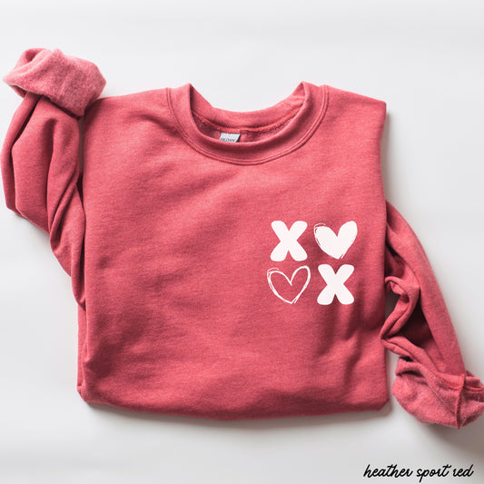 Pocket XOXO Sweatshirt *8 Colors (S-3X) Chloe Vs Tank The Boutique