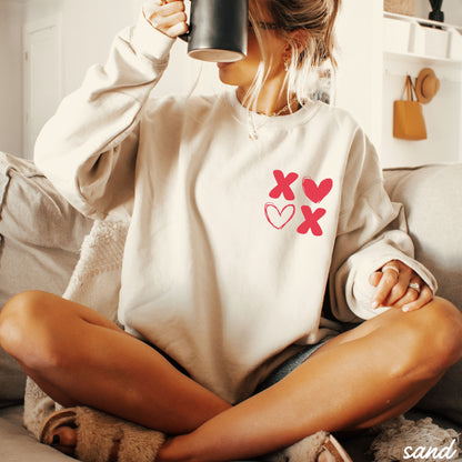 Pocket XOXO Sweatshirt *8 Colors (S-3X) Chloe Vs Tank The Boutique