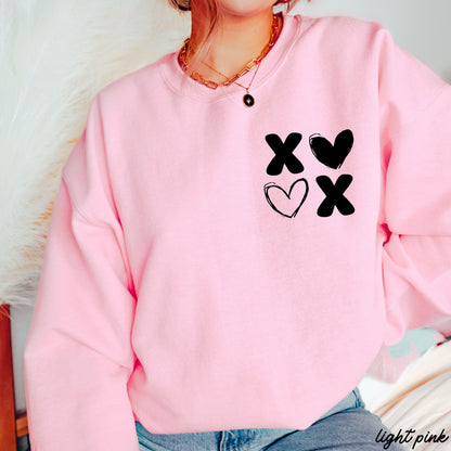 Pocket XOXO Sweatshirt *8 Colors (S-3X) Chloe Vs Tank The Boutique