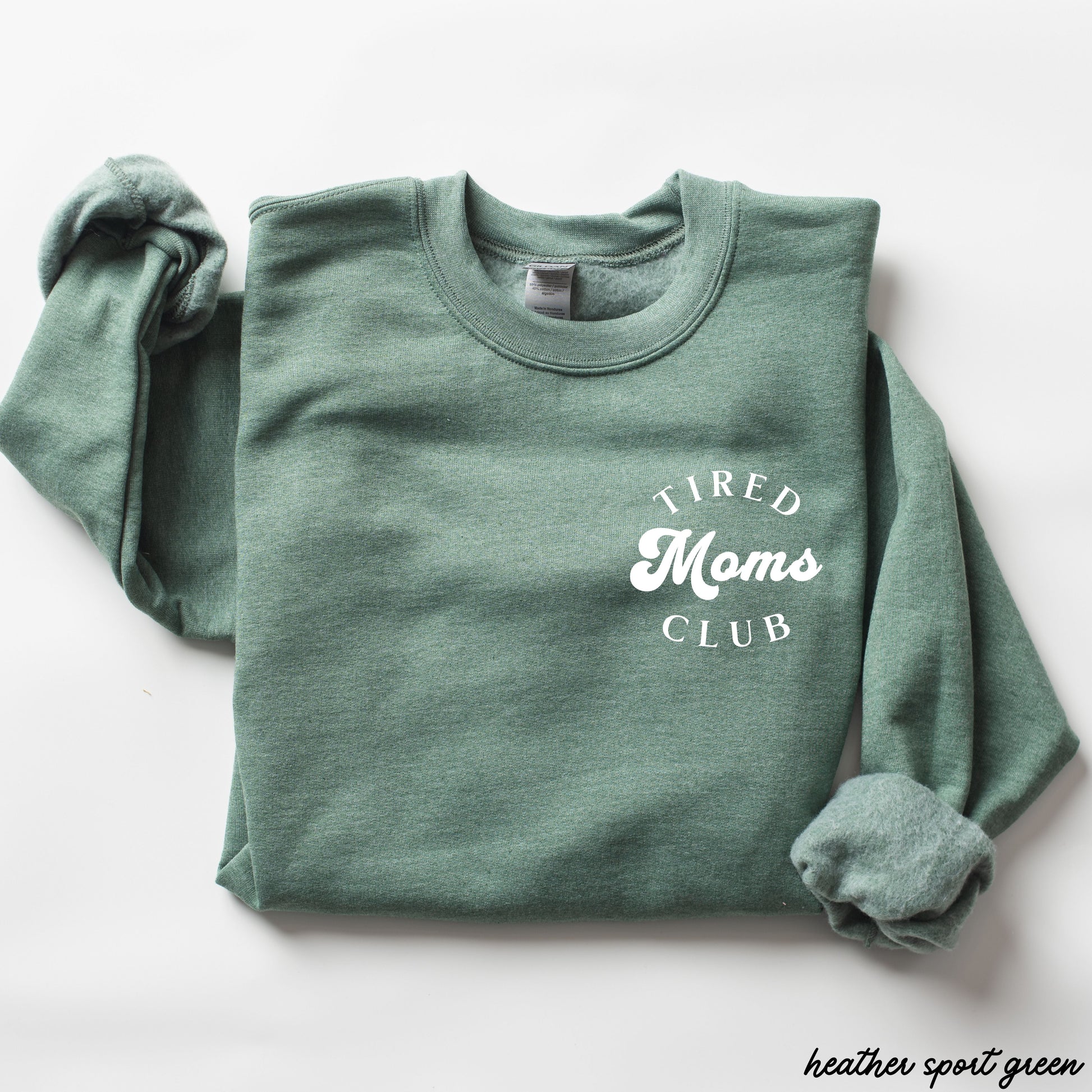 Pocket Tired Moms Club Sweatshirt *9 Colors (S-3X) Chloe Vs Tank The Boutique