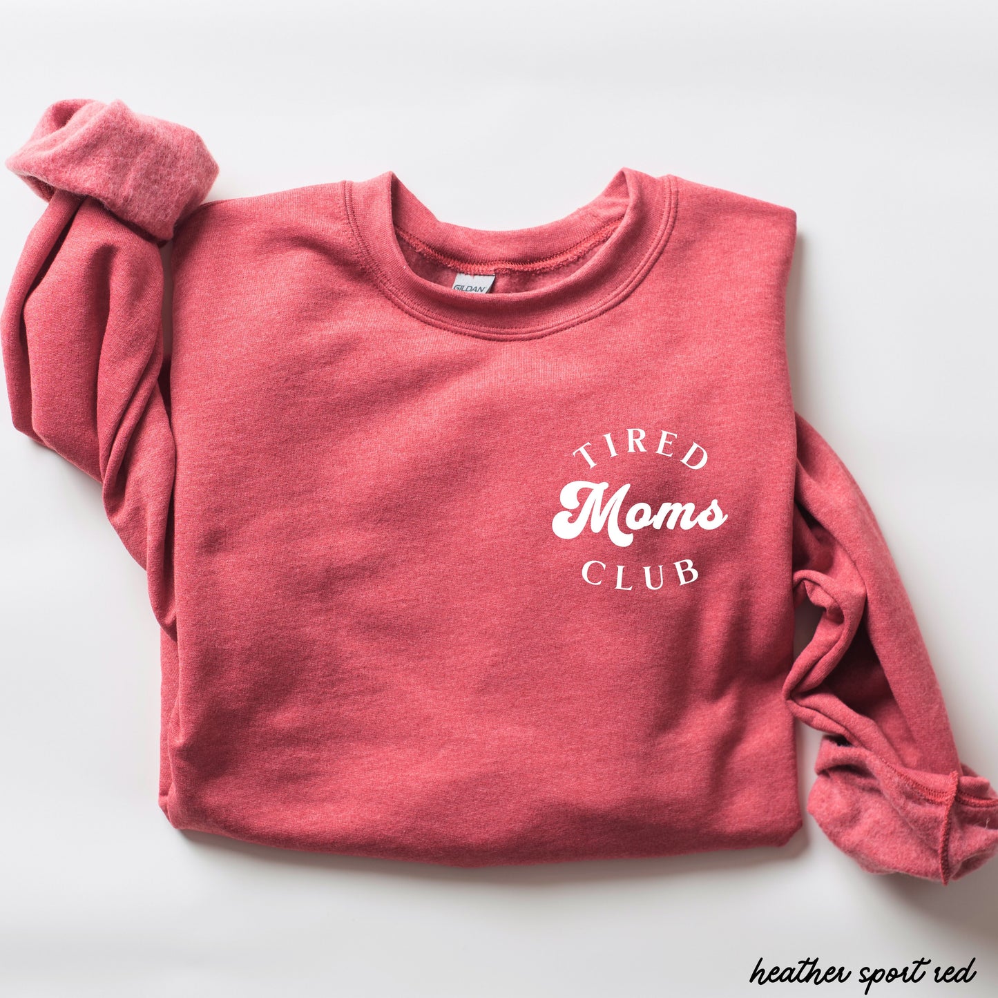 Pocket Tired Moms Club Sweatshirt *9 Colors (S-3X) Chloe Vs Tank The Boutique