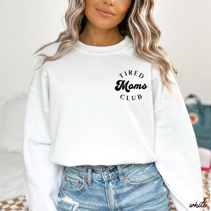 Pocket Tired Moms Club Sweatshirt *9 Colors (S-3X) Chloe Vs Tank The Boutique