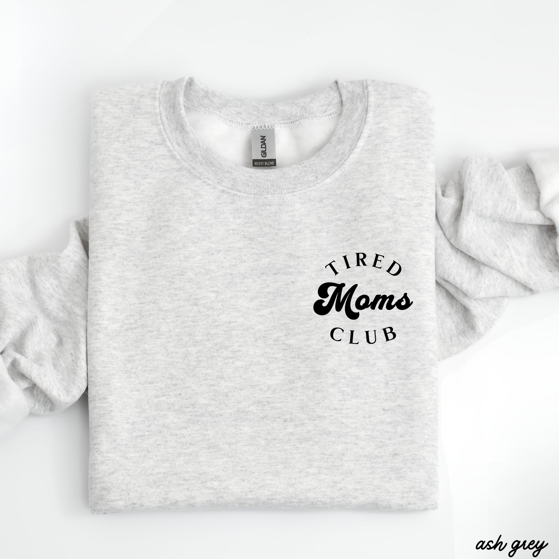 Pocket Tired Moms Club Sweatshirt *9 Colors (S-3X) Chloe Vs Tank The Boutique